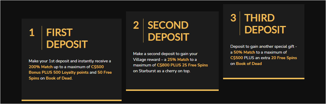 bonus and game promotion village jackpot casino