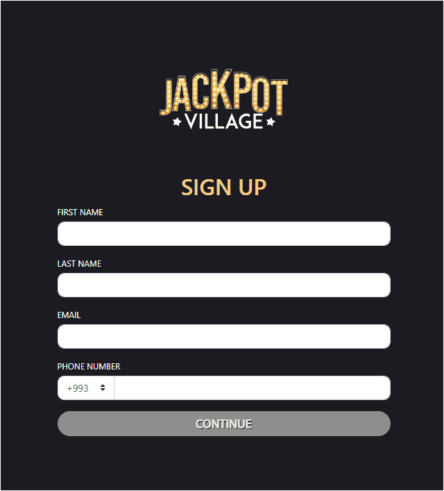 jackpot village signup casino registration account