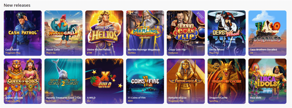 new releases games and slots in casinos days canada