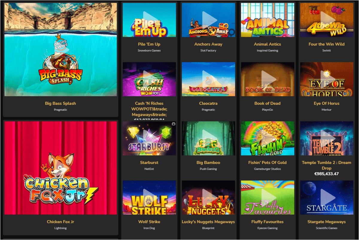 top games and slots jackpot village casino