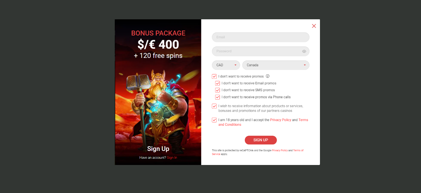 Chan online casino acoount registration Registration procces at Chancasino.com