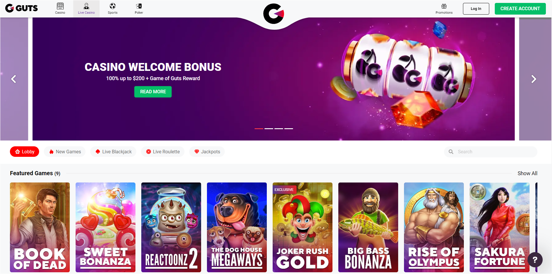 guts casino online review canada