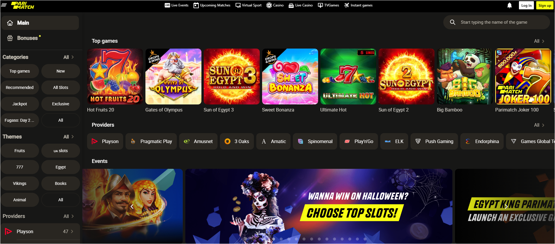 Riview of Online Casino Parimatsh Parimatch casino online review for Canadians