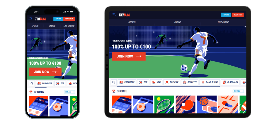 Casino Tiki Taka on Mobile Devices Tikitaka Casino Mobile
