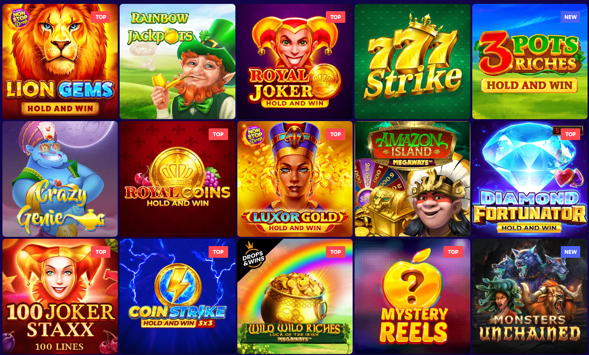 top jackpots games in evocasino online