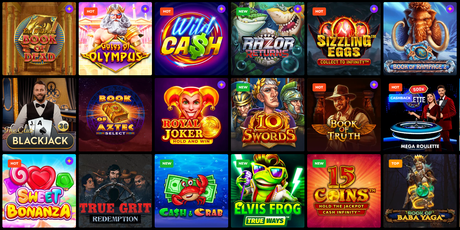 top popular games n1 casino online